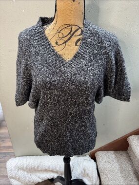 Michael Kors batwing sweater black and white Comfy cozy